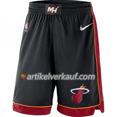 Miami Heat Schwarz Nike Kurze Hose Swingman - Herren